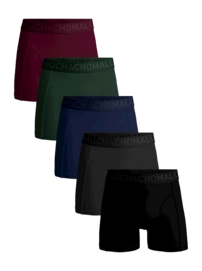 Boxer Shorts Muchachomalo Men Light Cotton Solid Multicolour 71 (5-Pack)