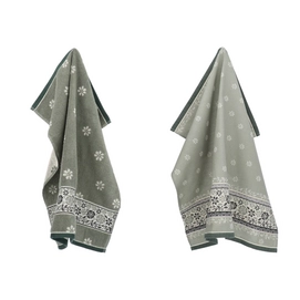 Combi Set Bunzlau Castle Belle Fleur Dark Green