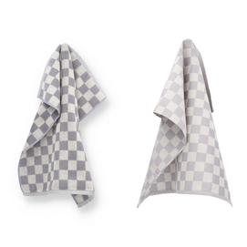 Serviette de Cuisine et Torchon Bunzlau Castle Block Gris