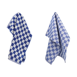 Serviette de Cuisine et Torchon Bunzlau Castle Block Bleu Roi