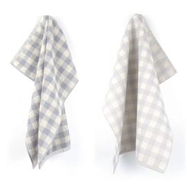 Serviette de Cuisine et Torchon Bunzlau Castle Ruit Gris
