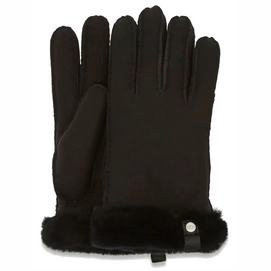 Handschoen UGG Women Shorty Glove W/ Leather Trim Black