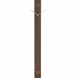 Horloge Karlsson Discreet Long Dark Wood