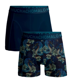 Boxer Shorts Muchachomalo Men's Shorts Snake Print/Solid (2-Pack)