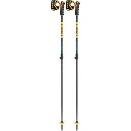 Skistöcke Leki Spitfire Vario 3D Denim Blue Aegean Blue Mustard Yellow