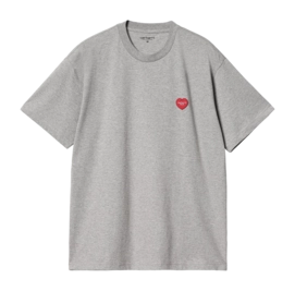 T-Shirt Carhartt WIP Unisexe S/S Heart Patch T-Shirt Grey Heather