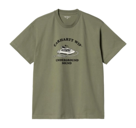 T-Shirt Carhartt WIP Unisexe S/S Underground Sound T-Shirt Dollar Green