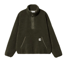 Fleece Sweater Carhartt WIP Elliot High Neck Liner Damen Cypress
