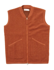 Gilet Universal Works Men Zip Waistcoat Orange