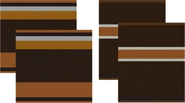 Combiset DDDDD Tampere Brown 2 Keukendoeken + 2 Theedoeken