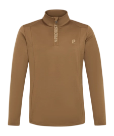 Ski Sweatshirt Protest Men WILL 1/4 Zip Top Sandy Brown