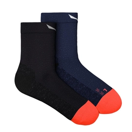 Sok Salewa Women Wildfire Am/Hemp W Qrt Sock Navy Blazer 8620 6080
