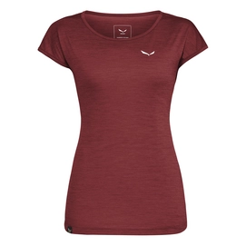 T-Shirt Salewa Women Puez Melange Dry W S/S Tee Syrah Melange