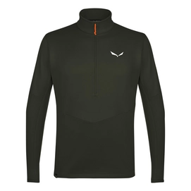 Vest Salewa Men Puez Polarlite M Half Zip Fleece Dark Olive 0910