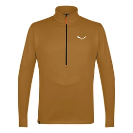 Vest Salewa Men Puez Polarlite M Half Zip Fleece Golden Brown 0910