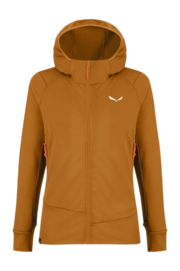 Vest Salewa Women Puez Polarlite W Hooded Jacket Golden Brown