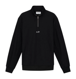 Pull Olaf Hussein Men Block Zip Mock Black