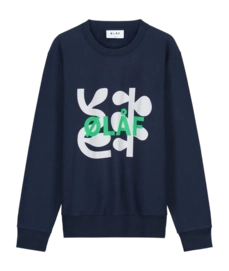 Crewneck Olaf Hussein Men Vine Navy