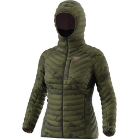Jas Dynafit Women Radical Graph RDS Down Hooded Jacket W Capulet Olive Camo 0910