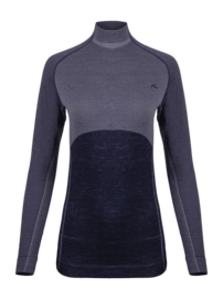 Maillot de Corps KJUS Femme Freelite Baselayer L/S Deep Space/Steel Grey