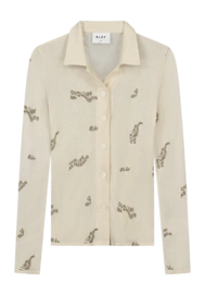 Shirt Olaf Hussein Women AOP Sheer Sand