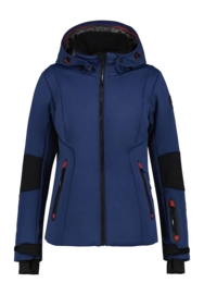 Ski jas Icepeak Women Ecorse Wadded Softshell Jacket Dark Blue