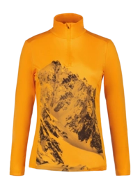 Long Sleeve T-Shirt Icepeak Women Fenton 1/2 Zip Shirt Apricot