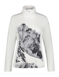 T-Shirt Manches Longues Icepeak Femme Fenton 1/2 Zip Shirt Optic Blanc