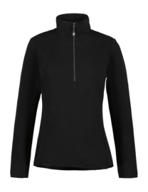 Long Sleeve T-Shirt Icepeak Women Evansdale 1/2 Zip Shirt Black