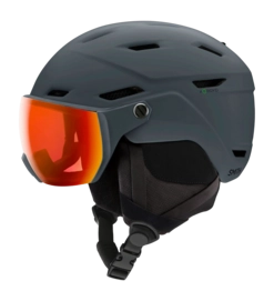 Skihelm Smith Unisex Survey EU Matte Slate / Chromapop Everyday Red Mirror