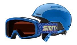 Casque et Lunettes de Ski Combo Smith Kids Glide Mips Rascal Cobalt