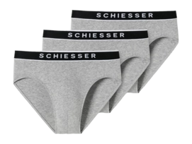 Slip Schiesser Men 179570 95/5 Grey Melange (3-Pack)