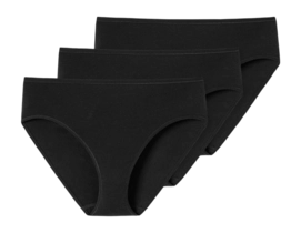 Culotte Schiesser Women 174391 95/5 Organic Black(3-Pack)