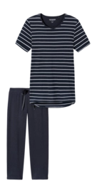 Pyjama Schiesser Women 161067 Nightwear Nightblue