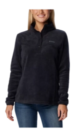 Jumper Columbia Women Benton Springs 1/2 Snap Pullover Black