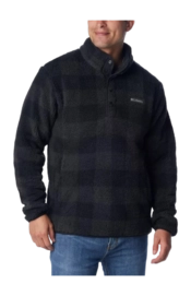 Trui Columbia Men Rugged Ridge II Sherpa 1/2 Snap Black Check