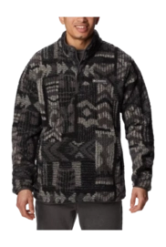 Pull Columbia Homme Rugged Ridge II Sherpa 1/2 Snap Shark Pathways Print