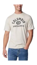 T-Shirt Columbia Men CSC Basic Logo Short Sleeve Dark Stone College Life Graphic