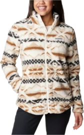 Sweatjacke Columbia West Bend Full Zip Damen Chalk Checkered Peaks