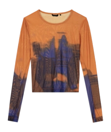 Longsleeve Olaf Hussein Women Passenger LS Top Ochre Brown