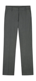 Pants Olaf Hussein Women Check Straight Tailored Grey