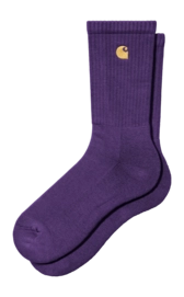 Chaussettes Carhartt WIP Unisexe Chase Socks Tyrian / Gold
