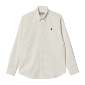 Hemd Carhartt WIP L/S Madison Fine Cord Shirt Unisex Wax / Black