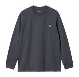 T-Shirt Manches Longues Carhartt WIP Unisexe L/S Script Americain Zeus