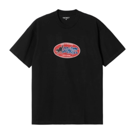 T-Shirt Carhartt WIP Unisexe S/S Cat Sticker Black