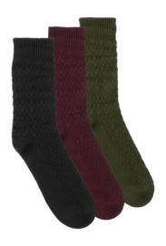 Sok Barbour Men Cheswick Sock Set Black Slate Tartan