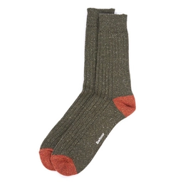 Socks Barbour Men Houghton Olive Burnt Orange