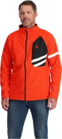 Vest Spyder Men Wengen Bandit Jacket Twisted Orange