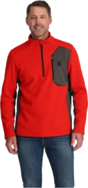Pull de Ski Spyder Homme Bandit 1/2 Zip Volcano
