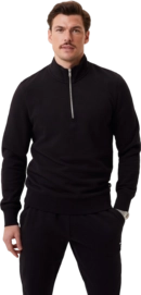 Jumper Bjorn Borg Men Centre Half Zip Black Beauty